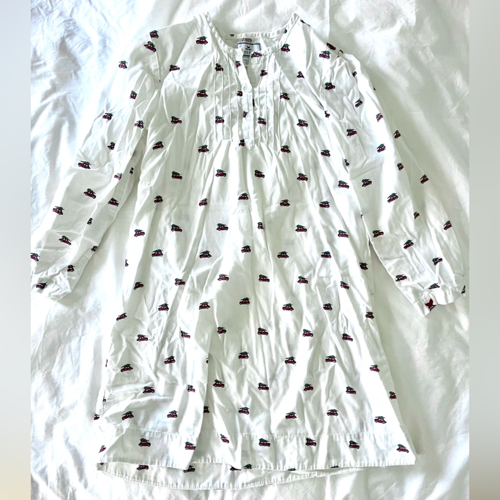Petite Plume Girl's Brushed Twill Beatrice Nightgown in Holiday Journey